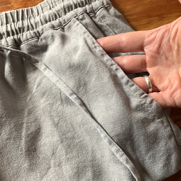 2/$30❤️ ONE - Taupe Rayon/Linen Jogger Pants with drawstring - Picture 7 of 9